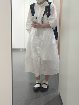 「SVEC（シュベック）のカンフーシューズ kung fu Shoes / ストラップパンプス（バレエシューズ）」を使った、s a k iさん（レディース・155cm）の夏コーディネート