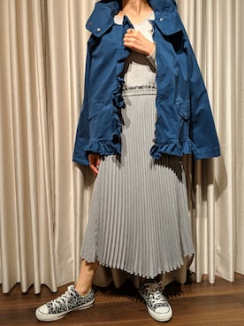 「DONEEYU（ドニーユ）のアイテム」を使った、IKITSUKEさん（レディース・162cm）の春コーディネート