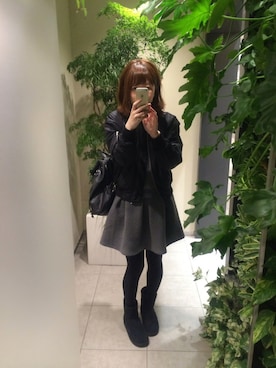「mercuryLUX（マーキュリーリュクス）のアイテム」を使った、yuko☻さん（レディース・166cm）の秋コーディネート