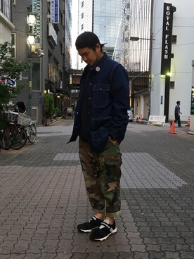「MANASTASH（マナスタッシュ）のアイテム（シューズ）」を使った、ふるちゃんさん（メンズ・171cm）の秋コーディネート