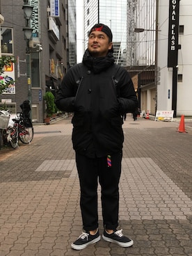 「F/CE. （エフシーイー）のアイテム（ダウンジャケット/コート）」を使った、ふるちゃんさん（メンズ・171cm）の秋コーディネート