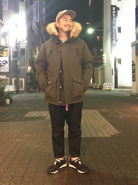 「MANASTASH（マナスタッシュ）のアイテム（シューズ）」を使った、ふるちゃんさん（メンズ・171cm）の秋コーディネート