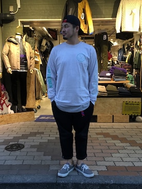 「TOPO DESIGNS（トポデザインズ）のアイテム（キャップ）」を使った、ふるちゃんさん（メンズ・171cm）の冬コーディネート