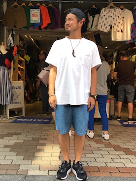 「JIMMY'Z（ジミーズ）のアイテム」を使った、ふるちゃんさん（メンズ・171cm）の夏コーディネート