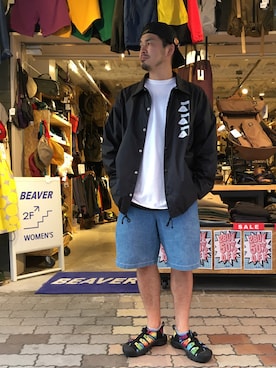 「AlexanderLeeChang（アレキサンダーリーチャン）のアイテム（Tシャツ/カットソー）」を使った、ふるちゃんさん（メンズ・171cm）の秋コーディネート