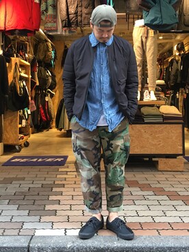 「F/CE. （エフシーイー）のアイテム（ダウンジャケット/コート）」を使った、ふるちゃんさん（メンズ・171cm）の冬コーディネート