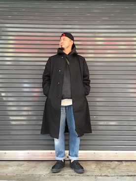 「MANASTASH（マナスタッシュ）のアイテム（バッグ）」を使った、ふるちゃんさん（メンズ・171cm）の冬コーディネート
