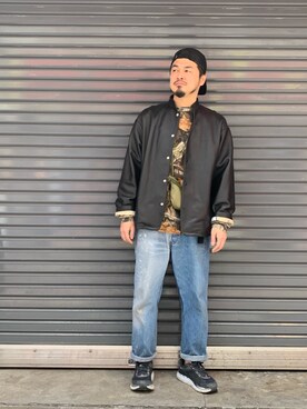 「MANASTASH（マナスタッシュ）のアイテム（バッグ）」を使った、ふるちゃんさん（メンズ・171cm）の春コーディネート