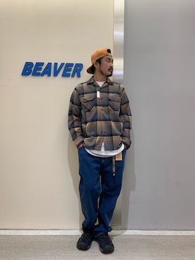 「meanswhile（ミーンズワイル）のアイテム（トップス）」を使った、ふるちゃんさん（メンズ・171cm）の夏コーディネート