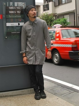 「OURET（オーレット）のアイテム（チノパンツ）」を使った、OURETさん（メンズ・175cm）の夏コーディネート