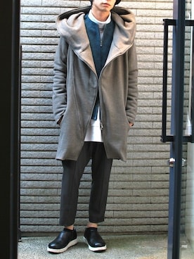 「OURET（オーレット）のアイテム（ブーツ）」を使った、OURETさん（メンズ・171cm）の秋コーディネート