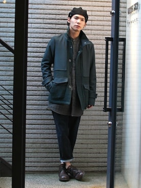 「OURET（オーレット）のアイテム（ジャケット/アウター）」を使った、OURETさん（メンズ・171cm）の秋コーディネート