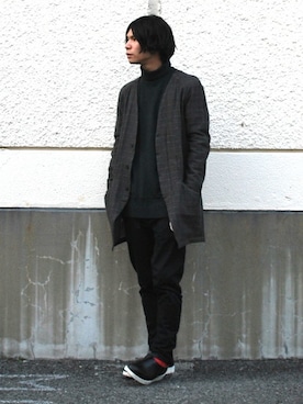 「OURET（オーレット）のアイテム（ジャケット/アウター）」を使った、OURETさん（メンズ・171cm）の冬コーディネート