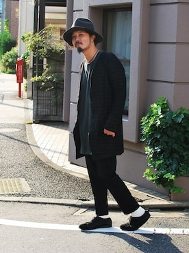 「OURET（オーレット）のアイテム（ジャケット/アウター）」を使った、OURETさん（メンズ・175cm）の冬コーディネート