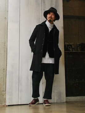 「OURET（オーレット）のアイテム（ジャケット/アウター）」を使った、OURETさん（メンズ・175cm）の冬コーディネート
