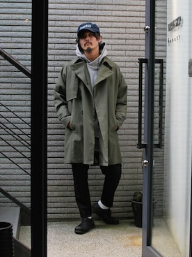 「OURET（オーレット）のアイテム（ジャケット/アウター）」を使った、OURETさん（メンズ・175cm）の冬コーディネート