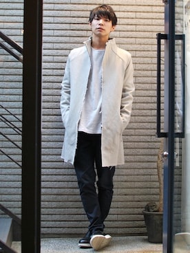 「OURET（オーレット）のアイテム（その他アウター）」を使った、OURETさん（メンズ・171cm）の冬コーディネート