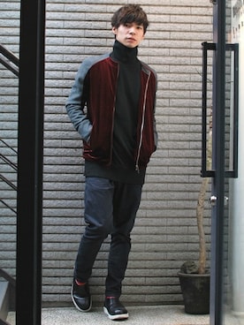 「OURET（オーレット）のアイテム（ジャケット/アウター）」を使った、OURETさん（メンズ・171cm）の冬コーディネート