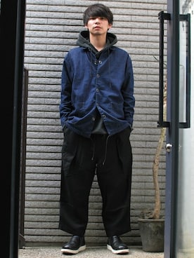 「OURET（オーレット）のアイテム（ジャケット/アウター）」を使った、OURETさん（メンズ・171cm）の冬コーディネート