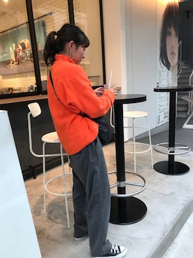 「アイテム（ピアス（両耳用））」を使った、niko☺︎さん（レディース・153cm・20代）の秋コーディネート