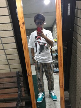 「Back Channel（バックチャンネル）のアイテム（トップス）」を使った、ryoichiさん（メンズ・162cm）の夏コーディネート