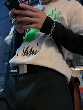 「MISBHV（ミスビヘイブ）のアイテム」を使った、ryoichiさん（メンズ・163cm）の春コーディネート