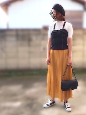 「smork（スモーク）のアイテム」を使った、moco♡さん（レディース・159cm）の秋コーディネート