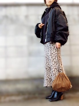 「DRWCYS（ドロシーズ）のアイテム（ジャケット/アウター）」を使った、moco♡さん（レディース・159cm）の冬コーディネート