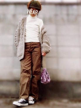 moco♡さん（レディース・159cm）の冬コーディネート