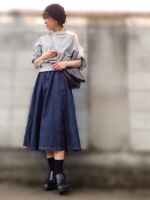 AMERI アメリ ☆ MISALIGNED SWEAT グレー Ameri（アメリ）の「MISALIGNED SWEAT（スウェット）」 - WEAR