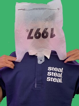 「youthloser」｜「アイテム（スウェット）」を使った、qsssssyさん（メンズ・166cm）の春コーディネート