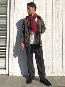 「一押しのアウタースタイル」｜「アイテム（その他シューズ）」を使った、okuyamaさん（メンズ・171cm）の冬コーディネート