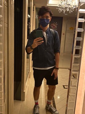 「initial（イニシャル）のアイテム」を使った、VLさん（メンズ・173cm）の秋コーディネート