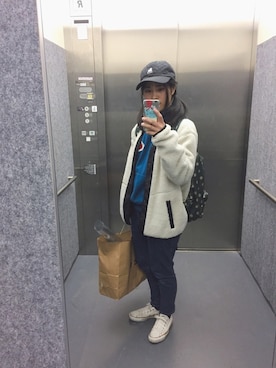 「Design Tshirts Store graniph（デザイン　ティーシャツ　ストア　グラニフ）のアイテム（ジャケット/アウター）」を使った、P!COさん（レディース・158cm）の秋コーディネート