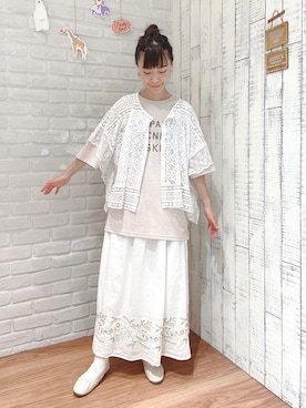 「Samansa Mos2（サマンサ モスモス）のアイテム」を使った、Hui Hui💋💐さん（レディース・160cm）の春コーディネート