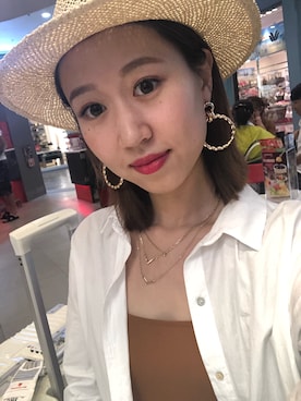 「stradivarius（ストラディバリウス）のアイテム（アクセサリー）」を使った、小肉松errrさん（レディース・163cm）の春コーディネート