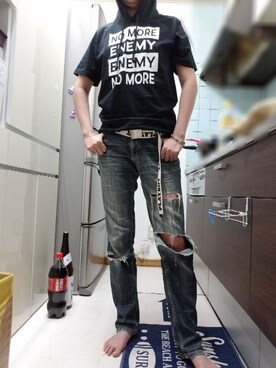 「URGEのアイテム」を使った、HARU。さん（メンズ・167cm）の夏コーディネート