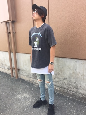 「Import & Select（インポートアンドセレクト）のアイテム（パンツ）」を使った、sechikovさん（メンズ・180cm）の夏コーディネート