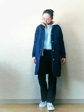 「アイテム（福袋/福箱、シルバー系）」を使った、はらさん（レディース・151cm）の冬コーディネート