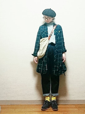 「ドレスシューズ」｜「アイテム（福袋/福箱）」を使った、はらさん（レディース・151cm）の冬コーディネート