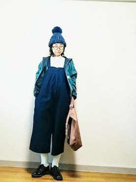 「Carhartt（カーハート）のアイテム（ブルゾン）」を使った、はらさん（レディース・151cm）の秋コーディネート