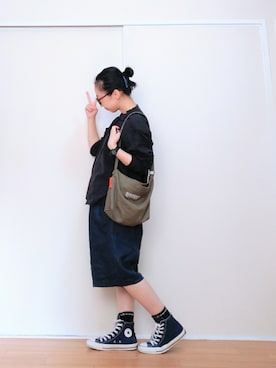 「キュロット」｜「アイテム（アナログ腕時計）」を使った、はらさん（レディース・151cm）の秋コーディネート