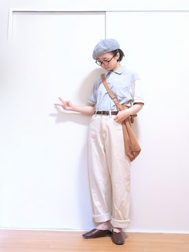 「ベレー帽推奨委員会」｜「アイテム（パンプス）」を使った、はらさん（レディース・151cm）の秋コーディネート