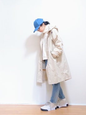 「zozoデニム」｜「アイテム（スウェット）」を使った、はらさん（レディース・151cm）の春コーディネート