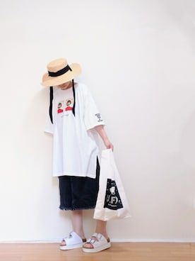 「N.（N. Natural Beauty Basic）（エヌエヌナチュラルビューティーベーシック）のアイテム（帽子）」を使った、はらさん（レディース・151cm）の春コーディネート