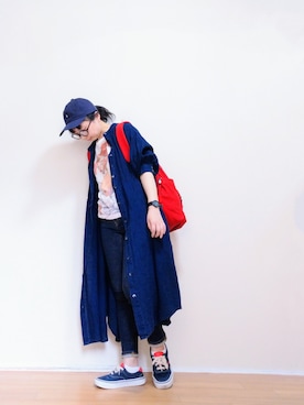 「チープカシオ」｜「アイテム（ワンピース/ドレス）」を使った、はらさん（レディース・151cm）の夏コーディネート