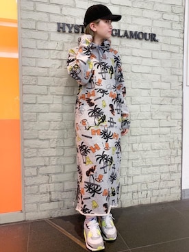 「パーカーワンピ」｜mariko.tさん（レディース・161cm）の冬コーディネート