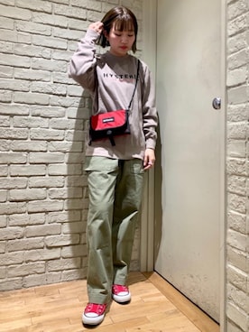 「マリン」｜「アイテム（スウェット）」を使った、mariko.tさん（レディース・161cm）の冬コーディネート