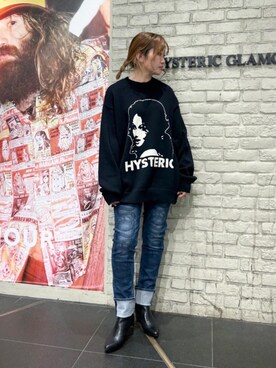 HYSTERIC GLAMOUR（ヒステリックグラマー）の「SNAKE LOOP柄 スキニー 