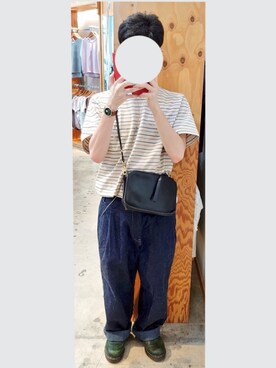 「Scye（サイ）のアイテム（トップス）」を使った、boraneさん（メンズ・170cm）の夏コーディネート